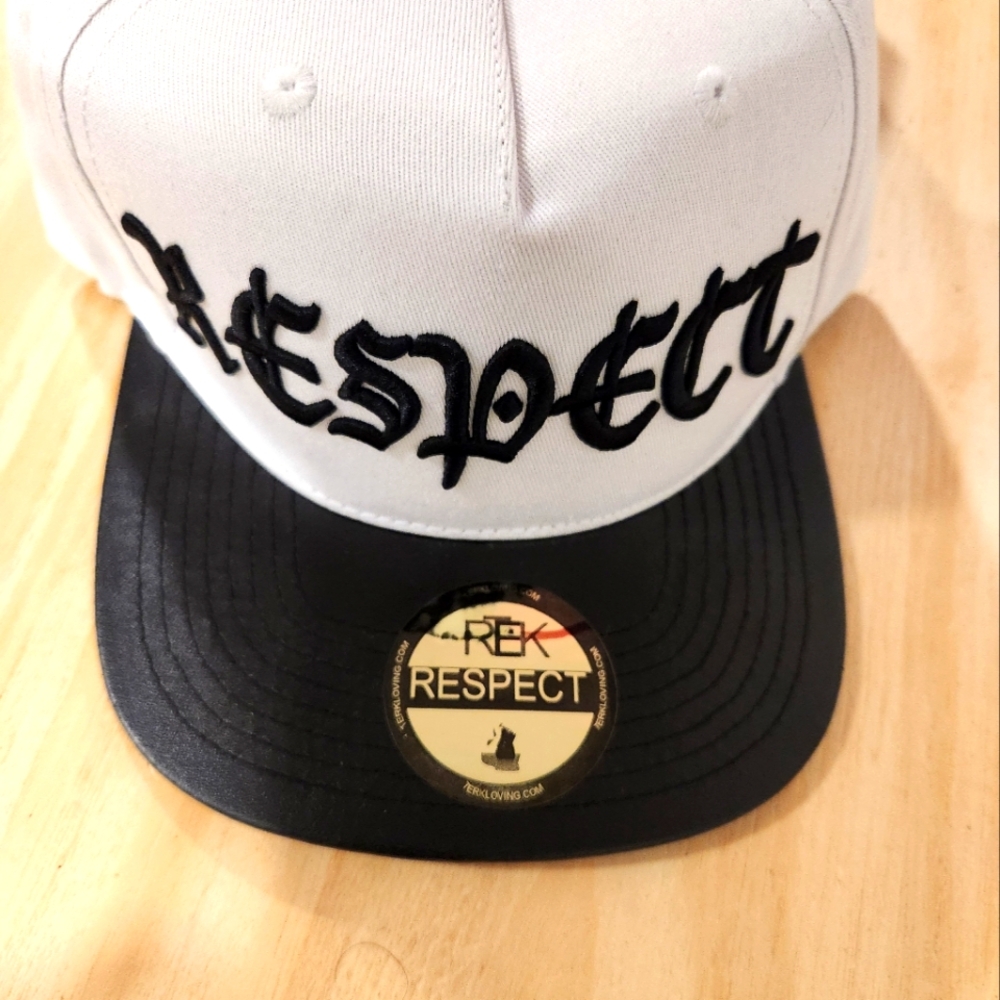 White and Black Respect Cap